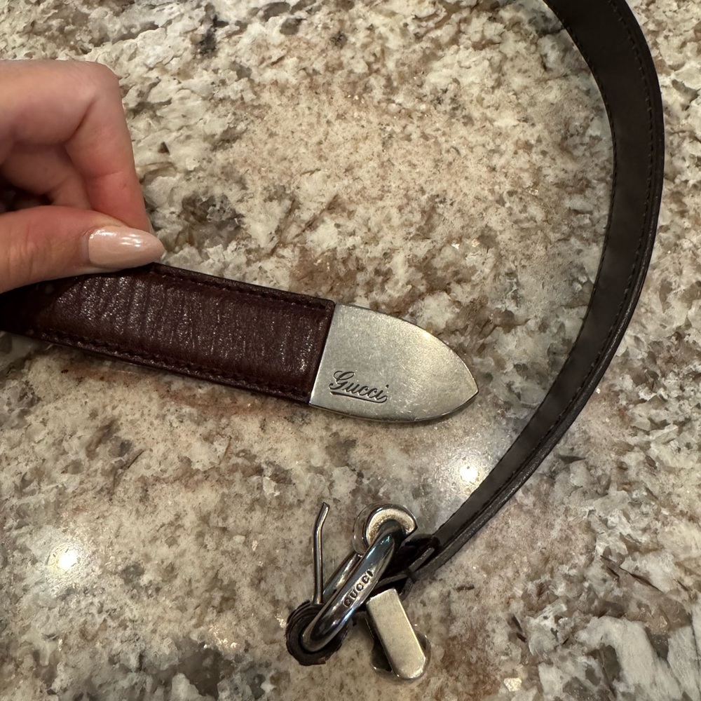 Gucci Rich Brown Leather Belt